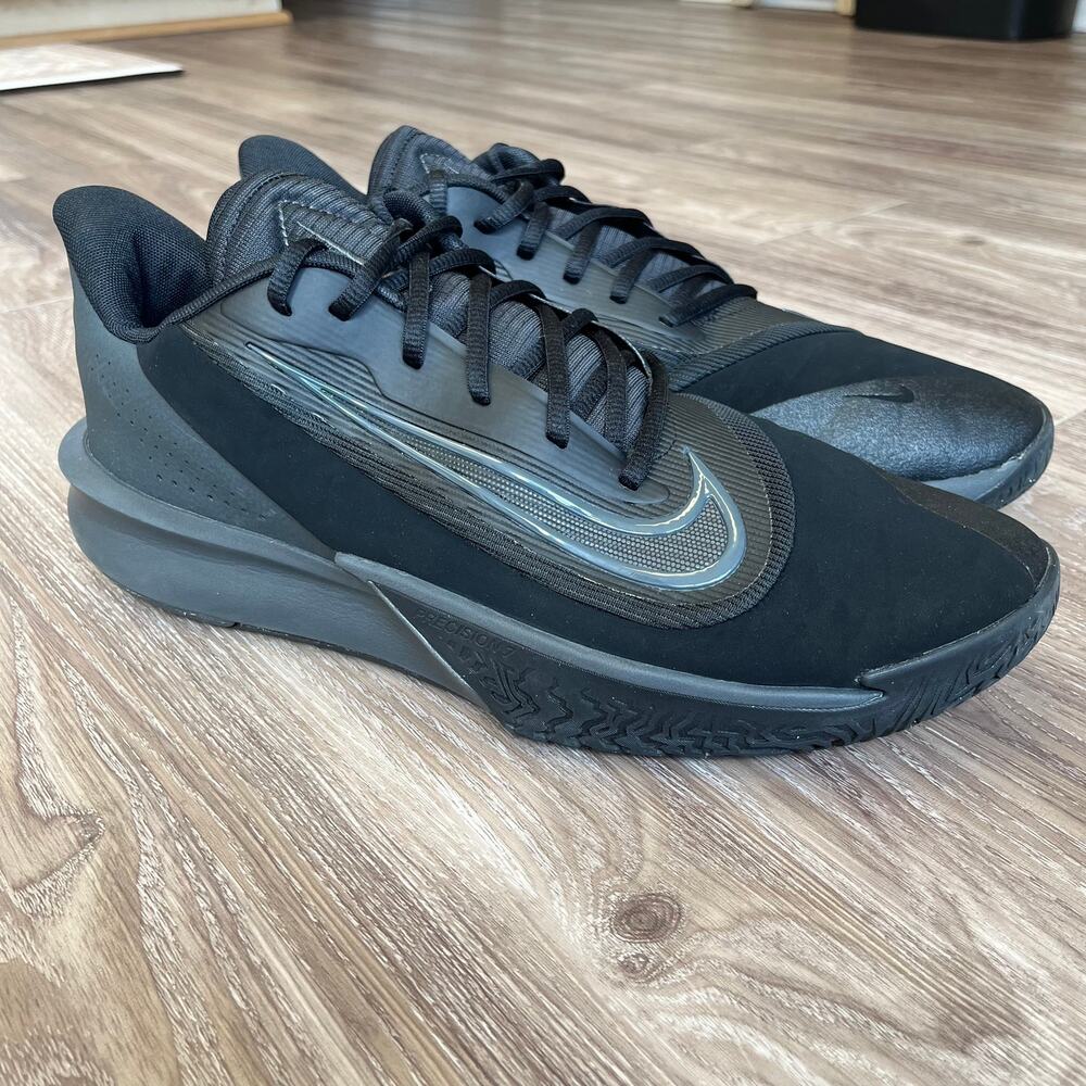 Nike Precision VII NBK Black Anthracite Basketball Shoes IB5852-001 Mens Size 13